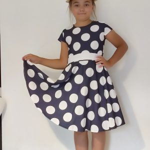 Sukienka dziewczęca "Piękne groszki"