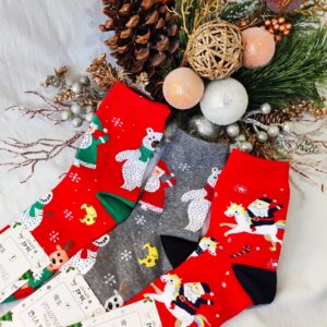 Świąteczne skarpety męskie - Szare