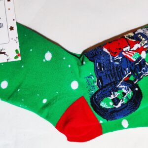 Świąteczne skarpety męskie - Zielone