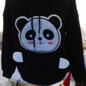 Bluza "Panda" - Czarna
